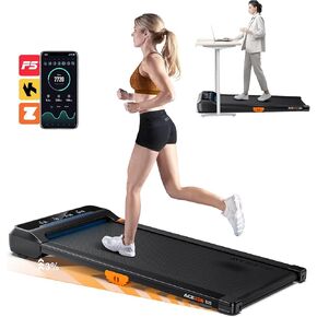 Walking Pad Treadmill with Incline, Under Desk Treadmills for Home Office, 10% Manual Incline Portable Treadmill with Remote Control/APP and Standing Anti-Slip, 265lb Capacity, 2.5HP Low-Noise