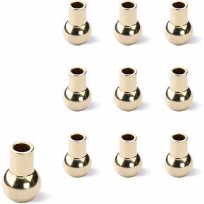 10PCS 17MM 5 Brass Ball Cnc Nozzle, Straight Hole Coolant Nozzle for Jewelry Lathes Screw Lock, High-Pressure Cutting Oil Cooling Nozzle for Jewelry Carving Milling Machines Machine Tools