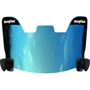 Football Visor Tinted Football Visor Clear Football Visor Eye Shield Visor with Football Visor Clips for Helmet Football Protection Gear(Ice Blue)
