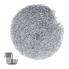 Stainless Steel Chain 0.08 inches Thick Durable Rust Resistant Chain Link for Hanging Planters Artworks Light Fixtures Ideal for Home and Garden Use Not for Heavy Items or Safety Equipment (2mm,100ft)