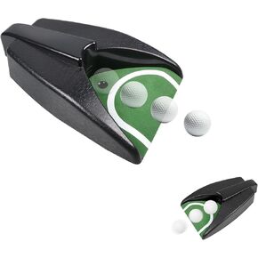Golf Ball Return Putting Unit, Automatic Return Machine, Indoor Golf Putting Hole, Battery-Powered Practicing, Suitable for Practicing at Home, Office, Yard, Party