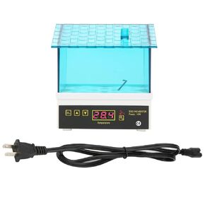 Automatic Temperature Control Incubator, Egg Incubator Liquid Digital Display Incubator for Chicken Quail Experiment with 20 Sheets Humidity Maintenance Home Use for Children Education