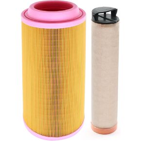 Air (H&V) Filter Kit Replacement for BALDWIN RS3920 BOSCH FLEETGUARD SogefiPro Various Series Air Compressor, Replaces C15300 CF300 46836 46837 6.3540.0