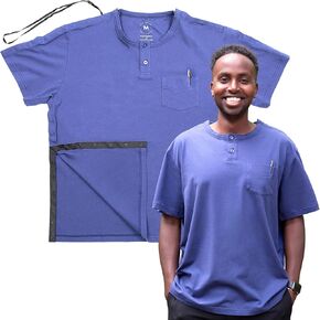 قمصان MOYOAMA بعد الجراحة للرجال - قمصان بعد جراحة الكتف، قمصان ما بعد جراحة الكتف للرجال، قميص الذراع المكسور in Kuwait