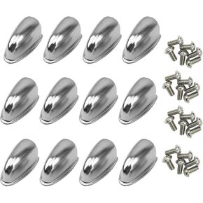 12Pcs Single End Snare Drum Lugs with Screws, Metal Snare Bass Drum Claw Hooks Percussion Drum Lug Replacement Parts Accessory