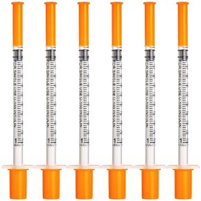 SHAOTONG 1ml 30 Gauge 1cc 1/2 Inch 13 mm for Labs Industrial Disposable Dispensing Supplies, 100 Pack