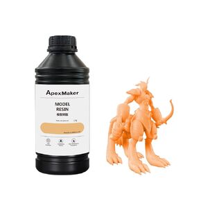 3D Printer Resin Orange, Low Odor, High Precision, Quick Curing Standard Photopolymer Resin, 405nm UV Curing Photopolymer Resin 3D Printing Liquid for LCD DLP SLA 3D Printers 1kg
