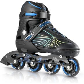 Inline Skates FOTREE Adjustable Inline Skates for Boys Girls Outdoor Roller Blades Skates with Full Light Up Wheels for Kids and Adults