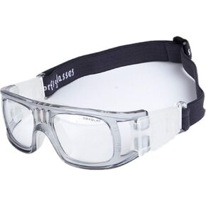 Sports Glasses, Basketball Football Soccer Racketball Goggles for Men & Women, Anti-Fog Safety Protective Eyewear (Transparent Grey)