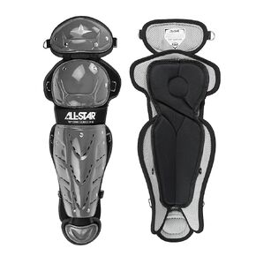 All-Star Top Star Series Leg Guards - Graphite, 12.5", Ages 7-9 - Baseball Accessories, Baseball Equipment Kit