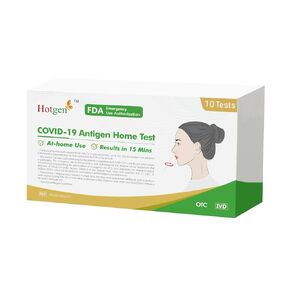 COVID-19 Antigen Home Test - 1 Pack, 10 Tests Total, FDA EUA Authorized OTC at-Home Self Test,COVID Self Test Results in 15 Mins with Nasal Swab No Discomfort