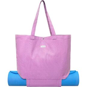 Yoga Bags for Women Canvas Yoga Mats Bags Carrier Pocket Carryall Bag for Office,Workout,Pilates,Travel and Gym in Saudi Arabia