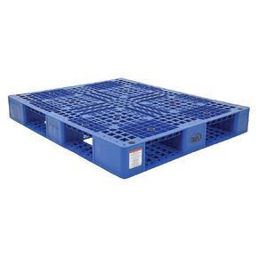 Vestil PLP2-4840-BLUE Blue Polyethylene Pallet with 4 Way Entry, 6600 lbs Capacity, 39.5" Length, 47.375" Width, 6" Height
