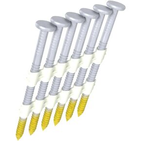 Grip Rite Prime Guard GR04HG1M 21 Degree Plastic Strip Round Head Hot Dipped Galvanized Collated Framing Nails, 2" x 0.113"