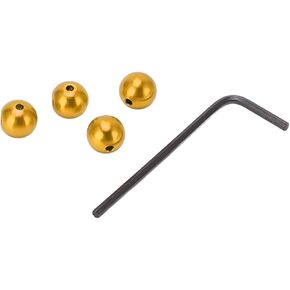 Cable End Ball Aluminum Reusable Brake Cable End Crimps For Mtb Racing Bike, 5 Colors(Gold)