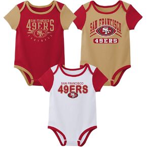 Outerstuff NFL Teams لحديثي الولادة والرضع بأكمام قصيرة مجموعة متنوعة من 3 قطع (0-18 شهرًا)