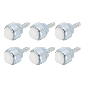 PATIKIL 1" Roller Ball Transfer Bearing, 6 Pcs Round Ball Unit Nylon, Carbon Steel Casters for Conveyor Roller Stand Transmission Furniture
