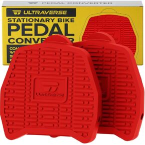 Ultraverse Pedal Converter Adapter Compatible with Peloton Bike & Bike+ Models – Delta Look Compatible – Use Regular Shoes and Sneakers on Indoor Exercise Spin Bike – Accessories and Gifts