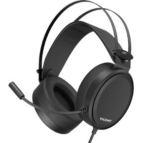 NUBWO N7 Stereo Gaming Headsets with Noise Canceling Mic for Xbox, PS5, PS4, PC, Adaptive Headband, Easy Control (Black)