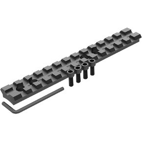 Mossberg 500 Mossberg 590 Series Shotgun PicatinnyWeaver Rail Mount 13 Slots Scope Base Top Rail Mount (Black)