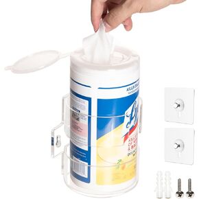 Acrylic Dispenser for Bathroom, Kitchen, Classroom, Countertop, Home Wipes Holder