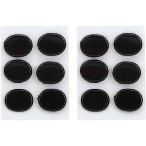 12 Pcs Drum Moongels Black, Drum Damper Drum Tone Control Drum Accessories for Drums Tone Control