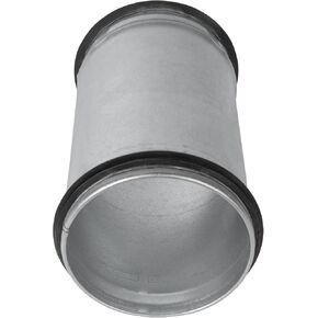 Repa Market 4" Inch Male to Female Metal Pipe Coupler 6" Inches Long - Round HVAC Ducting Joiner - Seamless Straight Ventilation Channel Connections - Perfect for Retrofit and Extensions