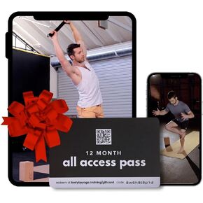 Yoga for Beginners - 12 Months All Access Gift Card to Unlimited Streaming Classes for Beginners and Beyond. Fitness Gift Idea for Dad and Mom, Women and Men.