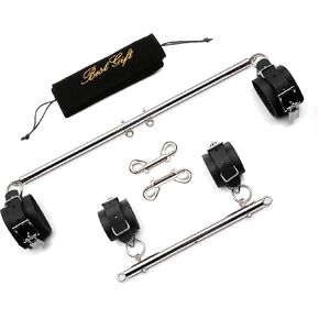 TMEOIIPY Pilates Spreader bar, Yoga Exercise Exercise Spreader Bar with 4 Adjustable Straps Sports Aid Training Fitness Gear, Pilates aid kit, Stretching Exercise Tools
