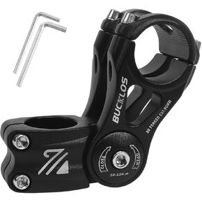 BUCKLOS Adjustable Bike Stem MTB 25.4mm 31.8mm 90/110/130/145mm 80 Degree Bike Stem Riser for Angle Adjustment, Bicycle Handlebar Extension for Commuter Bikes, E-Bike, Mountain, Road Bicycles
