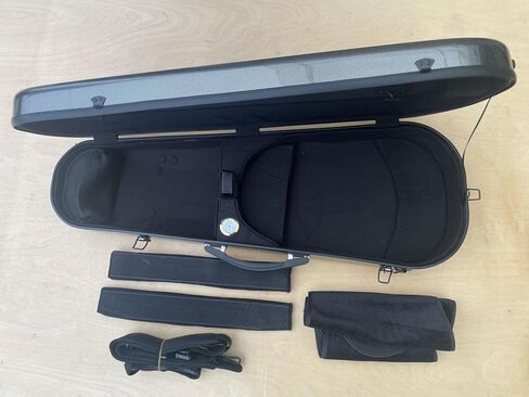 15-17 inch Size Viola Case Carbon Fiber Lightweight 16 inch Viola Case Strong Light Black Viola Box Black Viola Bag (Black for 15-16 inch Viola), case-51 MN in Kuwait