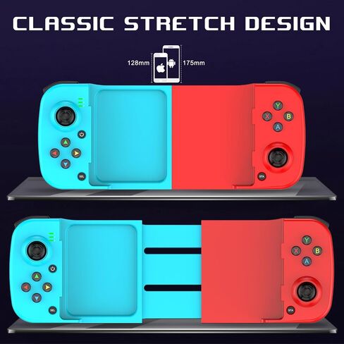 Megadream Mobile Game Controller Gamepad for iPhone iOS Android PC: Works with iPhone 17/16/15/14/13/12/11, iPad, Samsung Galaxy, TCL, Tablet, Call of Duty, Diablo Immortal - Directly Play (Black) in Saudi Arabia