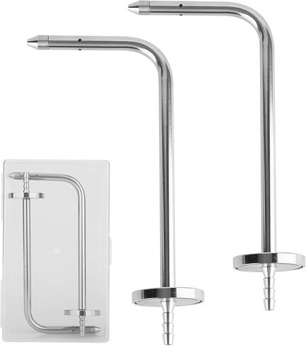 ASP2 Static Pressure Probe for HVAC Fieldpiece Manometers, ADMN2, AMIN2, SDMN5, and Pitot Tubes with Magnetic Flanges, Stainless Steel Static Pressure Probe (2 Pack) in Kuwait