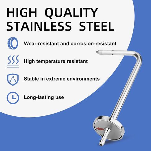 ASP2 Static Pressure Probe for HVAC Fieldpiece Manometers, ADMN2, AMIN2, SDMN5, and Pitot Tubes with Magnetic Flanges, Stainless Steel Static Pressure Probe (2 Pack) in Kuwait