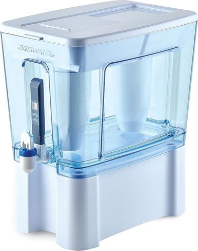 ZeroWater 12-Cup Ready-Pour 5-Stage Water Filter Pitcher Dispenser with 5-Stage 0 TDS Water Filter – IAPMO Certified to Reduce Lead, Chromium, and PFOA/PFOS in Saudi Arabia