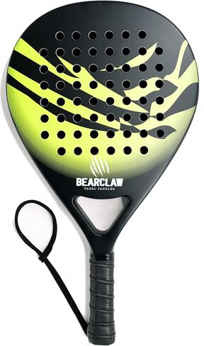 Bearclaw Padel Racket Carbon Fiber Surface with EVA Memory, Flex Foam Core - Lightweight Padel Racquet in Kuwait