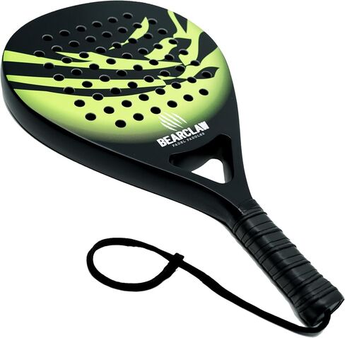 Bearclaw Padel Racket Carbon Fiber Surface with EVA Memory, Flex Foam Core - Lightweight Padel Racquet in Kuwait