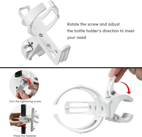 حامل زجاجة مياه للدراجة بدون براغي، حامل أكواب عالمي للدراجة، قفص زجاجة مياه للدراجة يدور 360 درجة، حامل زجاجة مياه لمشاية عربة الدراجة in Kuwait