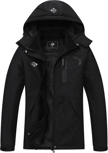 SUOKENI Women's Waterproof Ski Jacket Warm Winter Coat Snowboard Rain Jacket Hooded Windbreaker in Saudi Arabia