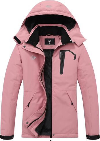 SUOKENI Women's Waterproof Ski Jacket Warm Winter Coat Snowboard Rain Jacket Hooded Windbreaker in Saudi Arabia