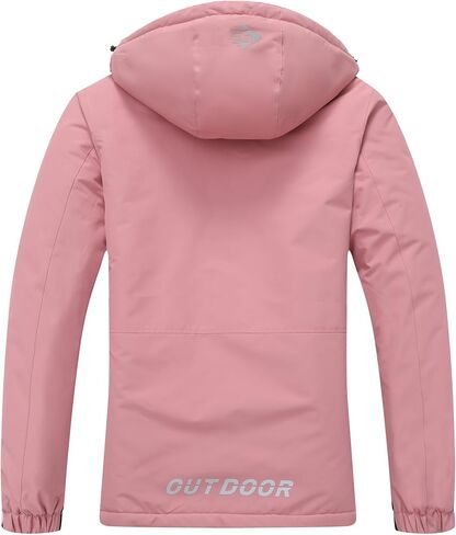 SUOKENI Women's Waterproof Ski Jacket Warm Winter Coat Snowboard Rain Jacket Hooded Windbreaker in Saudi Arabia