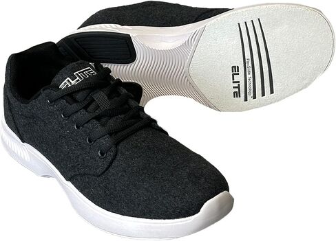 ELITE Men's Casual Bowling Shoes - 40% Lighter, Wool Microfiber Soft Uppers, Universal Soles for Right or Left Handed Bowlers in Saudi Arabia