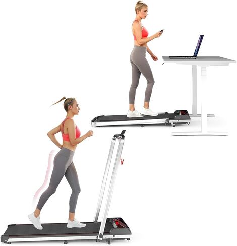 NAYSAYE Treadmills for Home, Folding Walking Pad with Incline, Portable Walking Pad Treadmill with Remote Control and LED Display, Under Desk Treadmill for Home/Office Exercise, Strong Support in Saudi Arabia