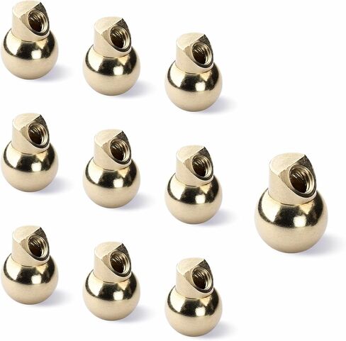 10 PCS 12.7MM M6 Brass Ball Cnc Nozzle, Slanted Hole Coolant Nozzle for Jewelry Lathes Screw Lock, High-Pressure Cutting Oil Cooling Nozzle for Jewelry Carving Milling Machines Machine Tools in Saudi Arabia