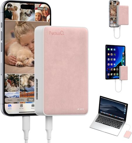 NEWQ Hard Drive for Phone & Computer: USB Flash Storage Device Photo Memory Stick for iPhone, iPad, MacBook Compatible with Apple iOS & Android Cellphone Backup Pictures, Videos, Etc in Kuwait
