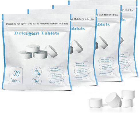 GROWNSY Official Detergent Tablets - 130 PCS, Compatible with GROWNSY and Momcozy Baby Bottle Washers in Saudi Arabia