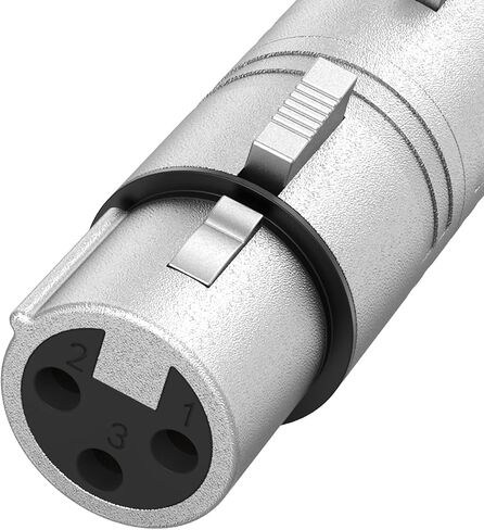 CableCreation [5-Pair XLR Female to Female & XLR Male to Male 3PIN Adapter Connector Compatible Microphone,Mixer,Silver in Kuwait