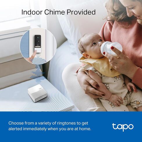 Tapo TP-Link Smart Video Doorbell Camera Wired, 2K 5MP, Color Night Vision, 180° Ultra-Wide FOV, 2-Way Audio, Free AI Detection, Cloud & SD Card Storage, Works w/Alexa & Google Home, D130 in Saudi Arabia
