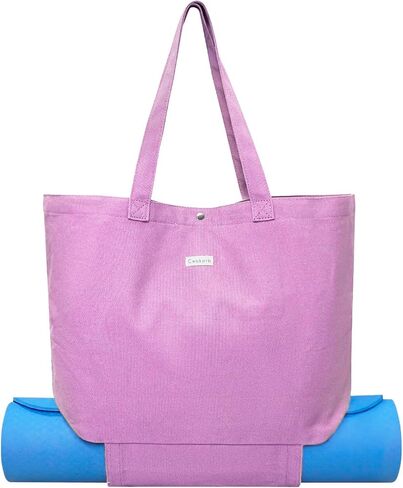 Yoga Bags for Women Canvas Yoga Mats Bags Carrier Pocket Carryall Bag for Office,Workout,Pilates,Travel and Gym in Saudi Arabia