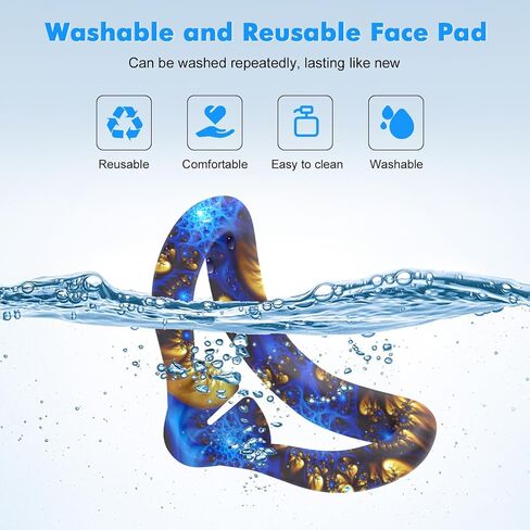 Tyasoleil VR Silicone Case for Meta Quest 3, Design Upgraded Accessories for Oculus Quest 3, Face Cover, Controller Grips, Shell Cover, Lens Cover, Disposable Eye Cover (Aurora Blue) in Kuwait